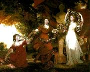 Sir Joshua Reynolds the montgomery sisters oil painting artist